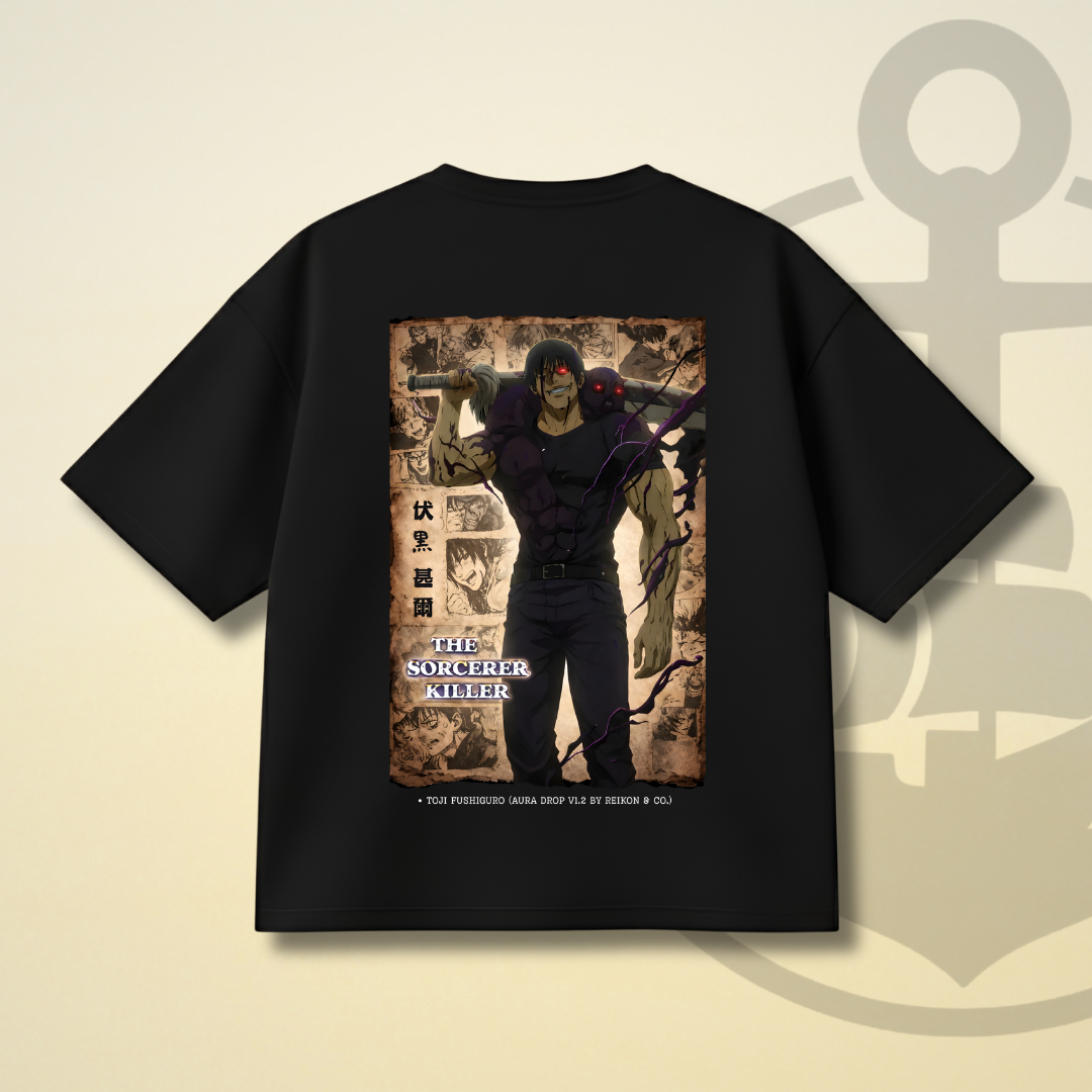 AURA - TOJI FUSHIGURO DROP SHOULDER TEE
