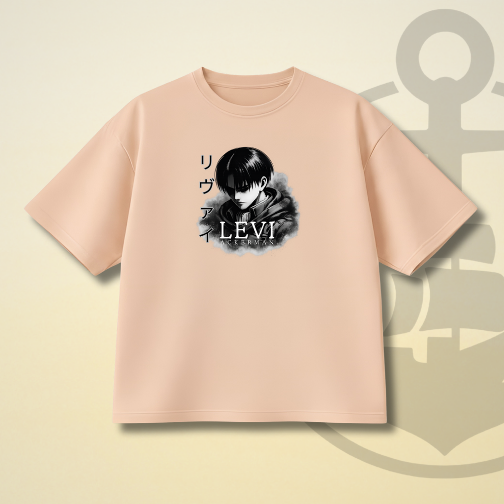 SOLITUDE - LEVI ACKERMAN DROP SHOULDER TEE