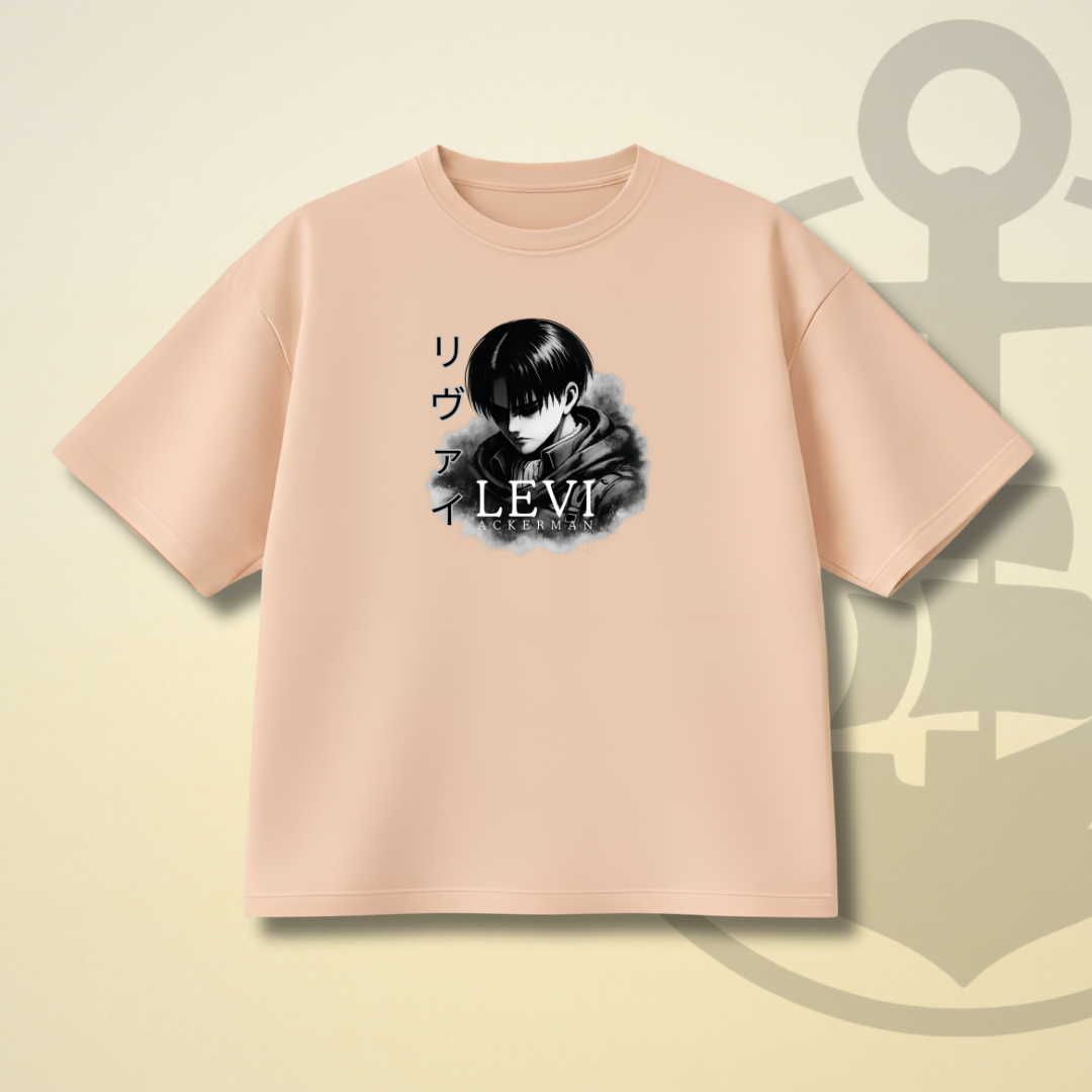 SOLITUDE - LEVI ACKERMAN DROP SHOULDER TEE