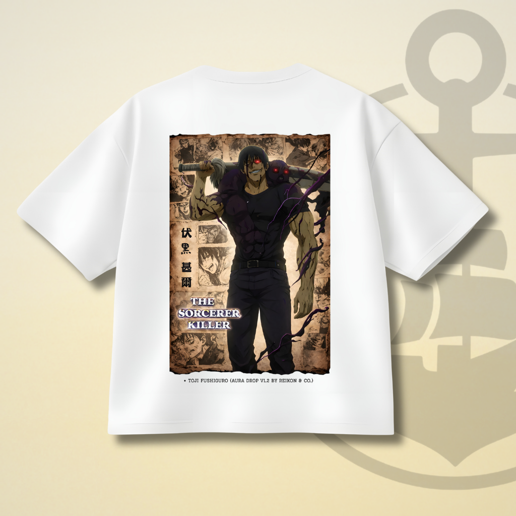 AURA - TOJI FUSHIGURO DROP SHOULDER TEE