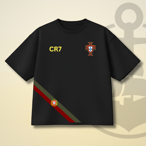 CRISTIANO RONALDO (PORTUGAL) DROP SHOULDER TEE