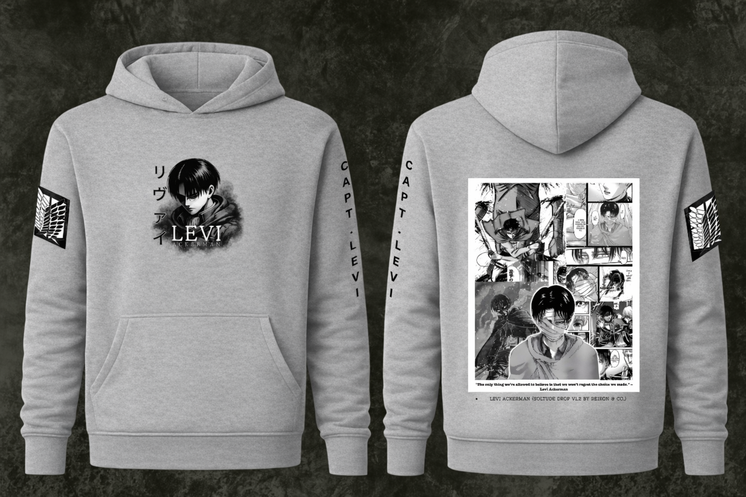 Solitude V1.2- LEVI ACKERMAN Hoodie