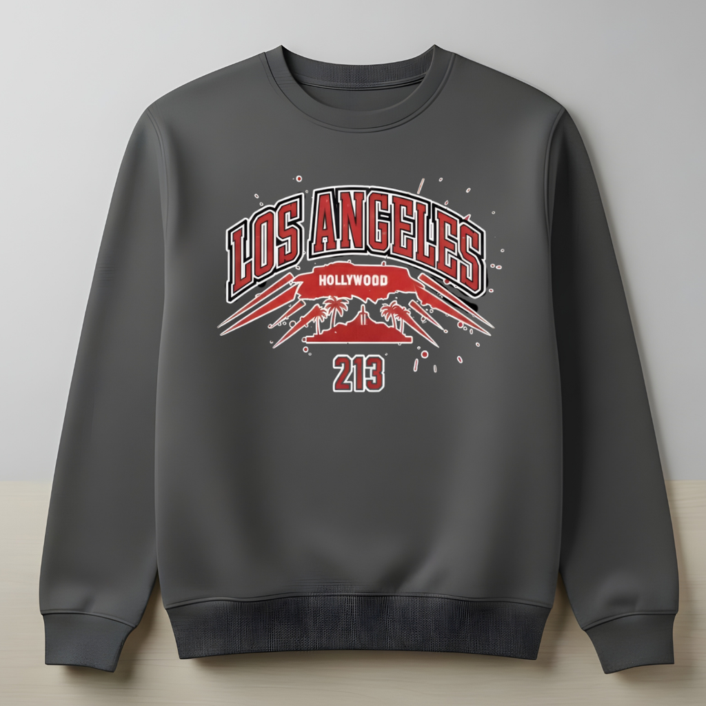 Los Angeles Sweatshirt Charcoal Gray