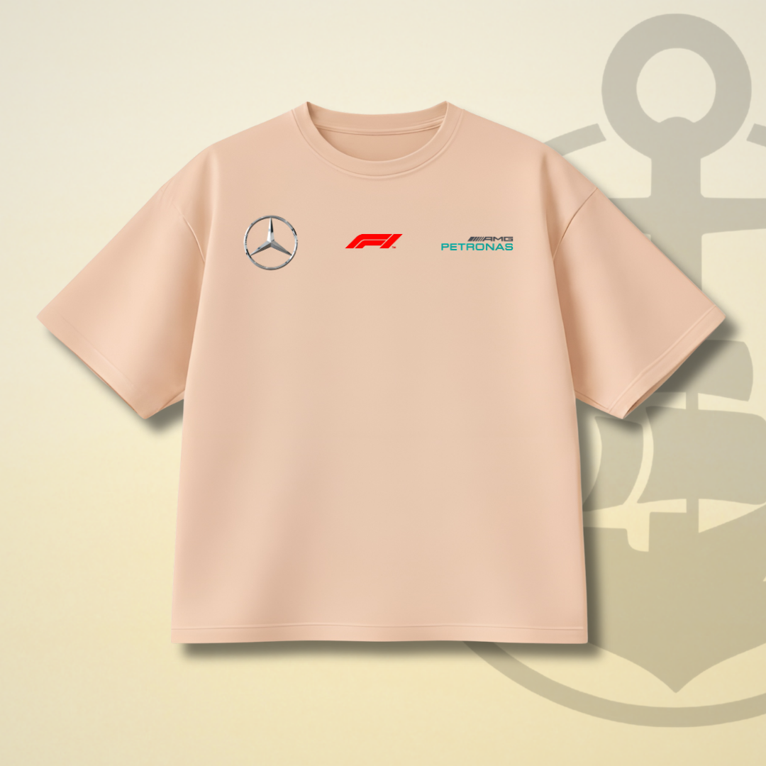 LEWIS HAMILTON MERCEDES F1 DROP SHOULDER TEE