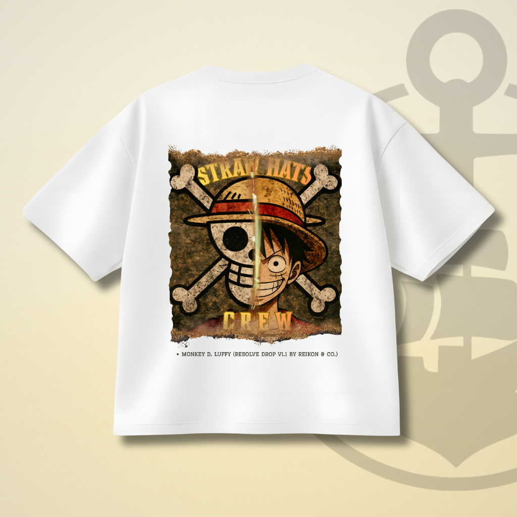 MONKEY D. LUFFY'S RESOLVE DROP SHOULDER TEE