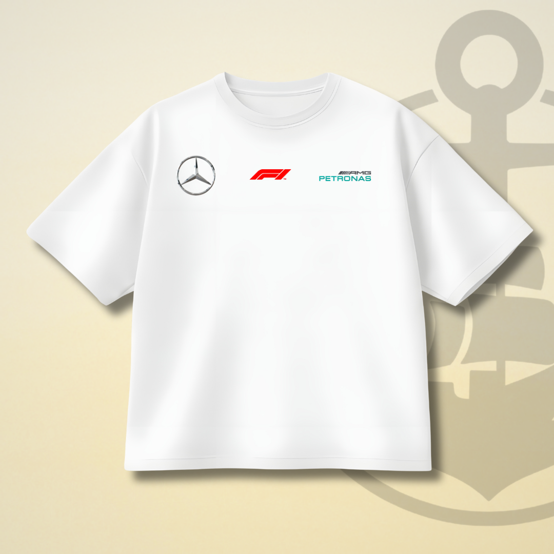 LEWIS HAMILTON MERCEDES F1 DROP SHOULDER TEE