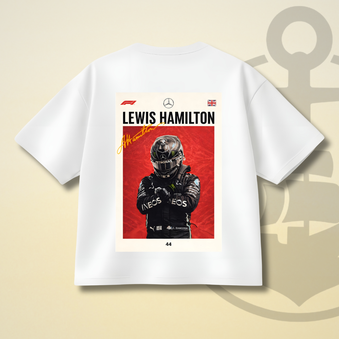 LEWIS HAMILTON MERCEDES F1 DROP SHOULDER TEE