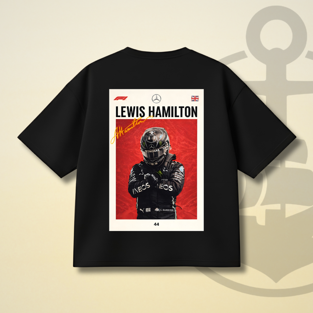 LEWIS HAMILTON MERCEDES F1 DROP SHOULDER TEE