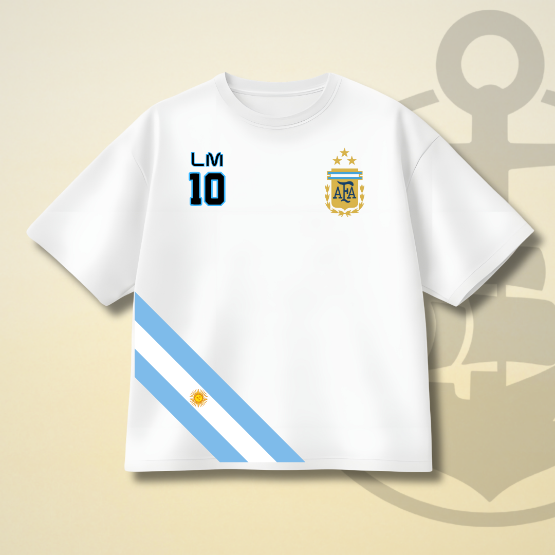 LIONEL MESSI (ARGENTINA) DROP SHOULDER TEE