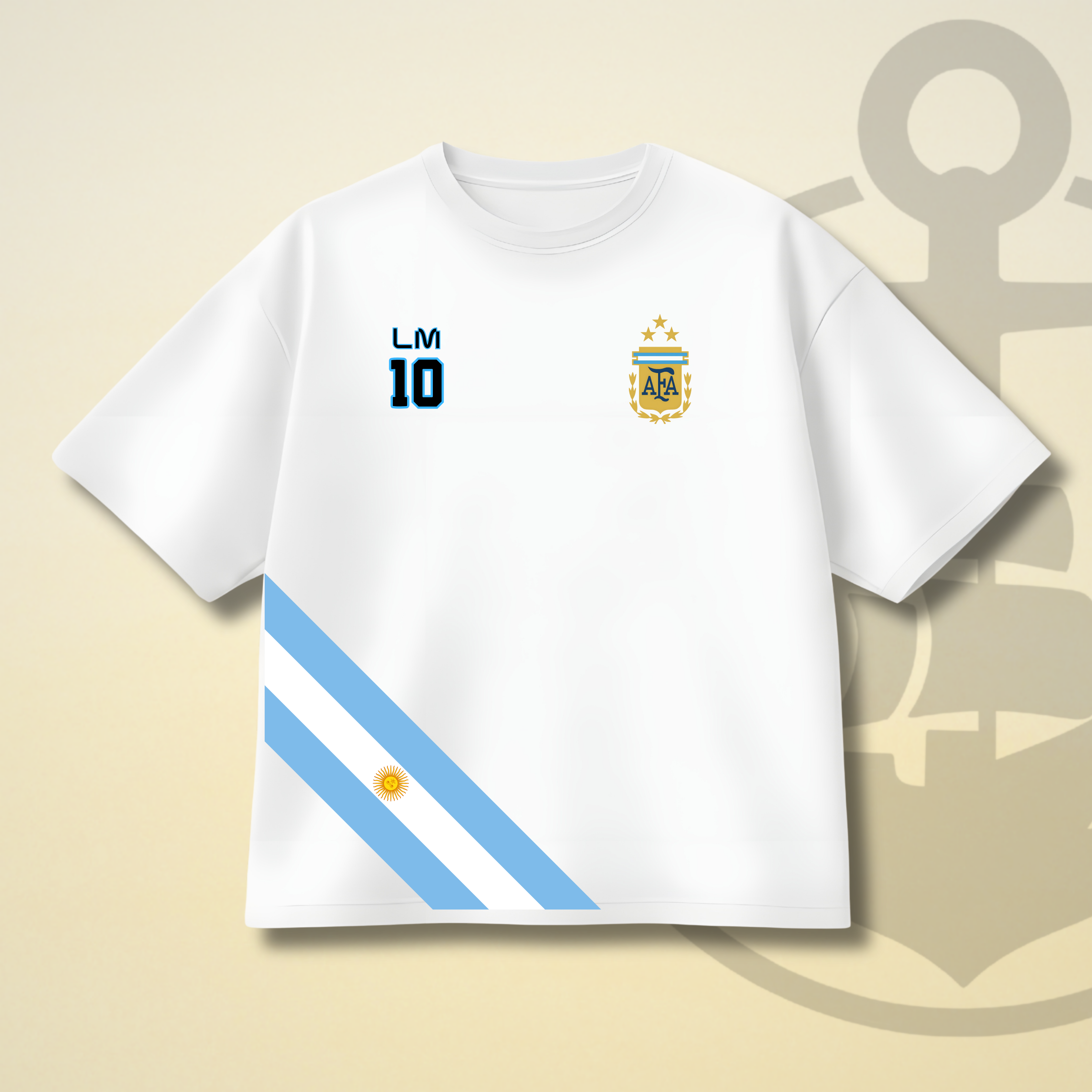 LIONEL MESSI (ARGENTINA) DROP SHOULDER TEE