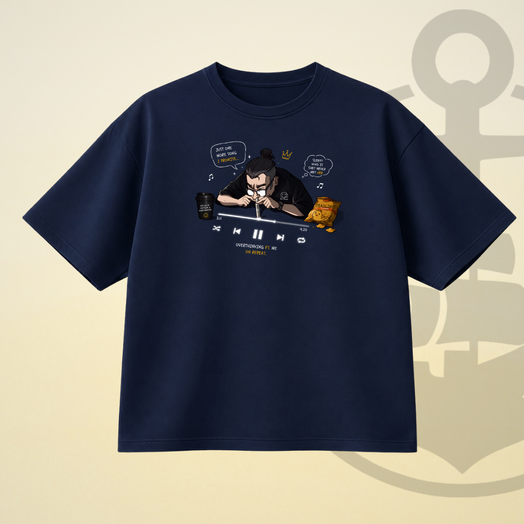 OVERTHINKING DROP SHOULDER TEE
