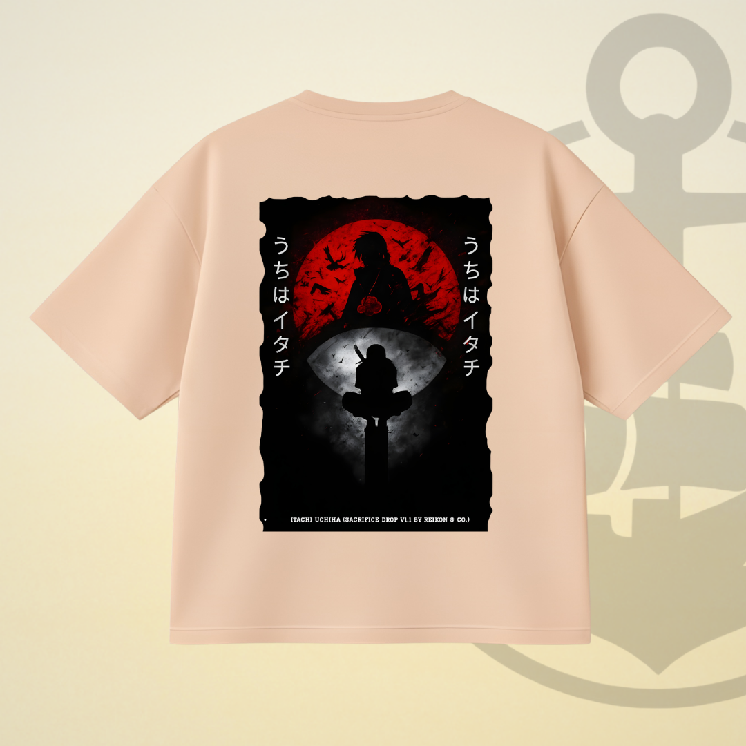 SACRIFICE - ITACHI UCHIHA DROP SHOULDER TEE