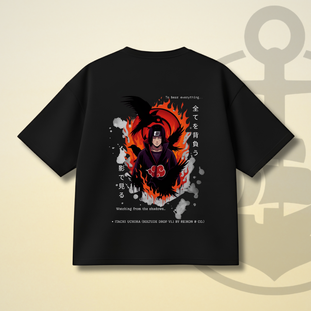 SOLITUDE - ITACHI UCHIHA DROP SHOULDER TEE