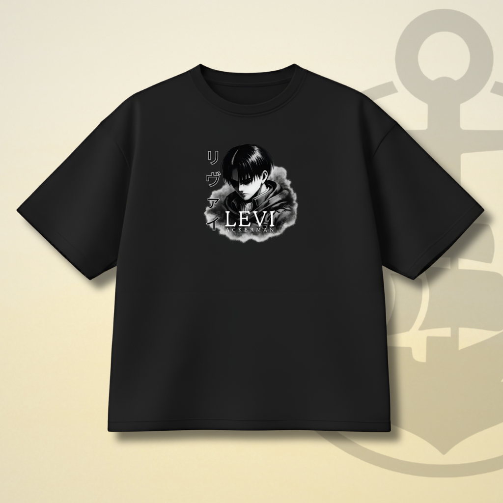 SOLITUDE - LEVI ACKERMAN DROP SHOULDER TEE