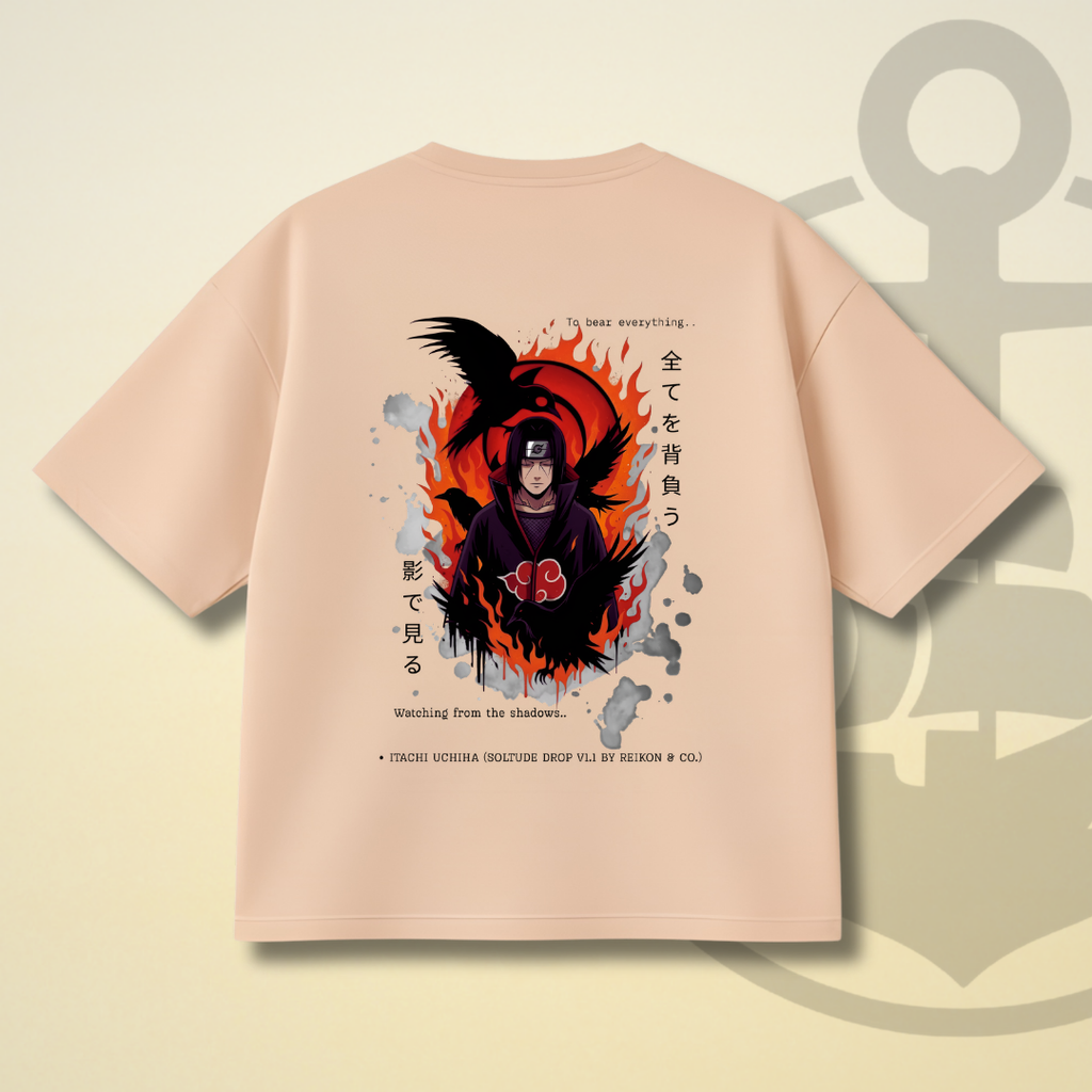 SOLITUDE - ITACHI UCHIHA DROP SHOULDER TEE
