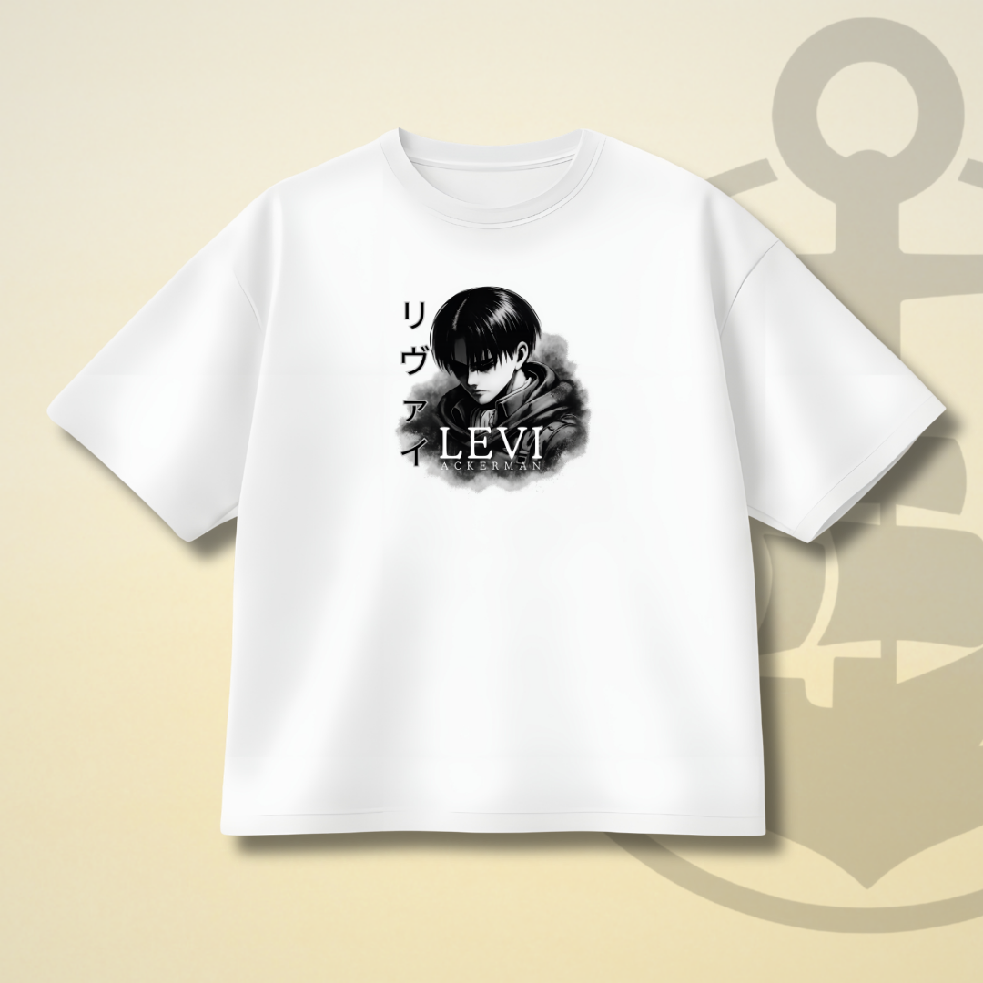 SOLITUDE - LEVI ACKERMAN DROP SHOULDER TEE