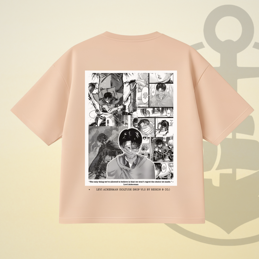 SOLITUDE - LEVI ACKERMAN DROP SHOULDER TEE