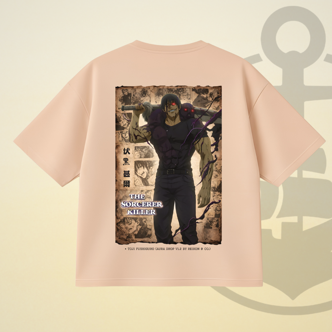 AURA - TOJI FUSHIGURO DROP SHOULDER TEE