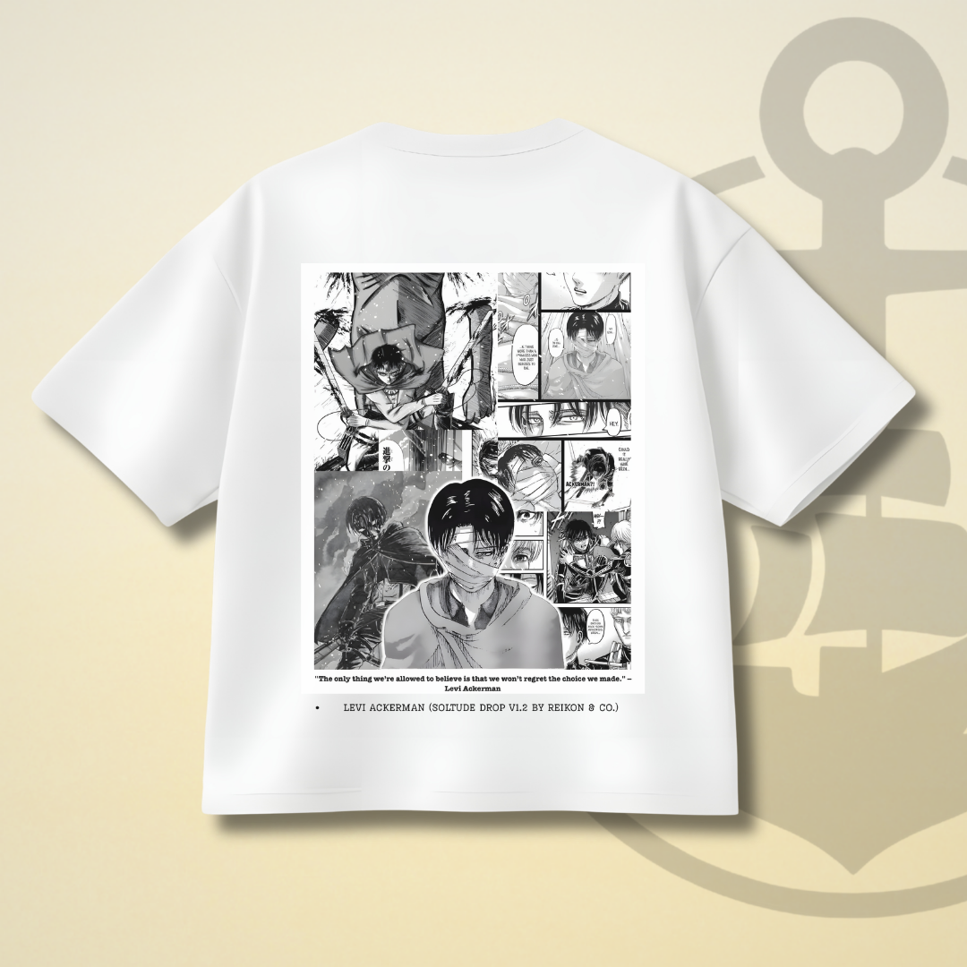 SOLITUDE - LEVI ACKERMAN DROP SHOULDER TEE