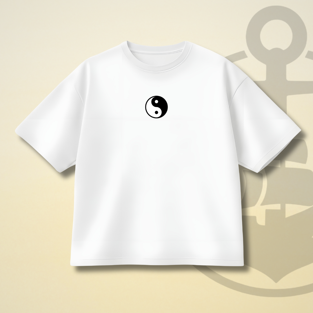YIN YANG DROP SHOULDER TEE