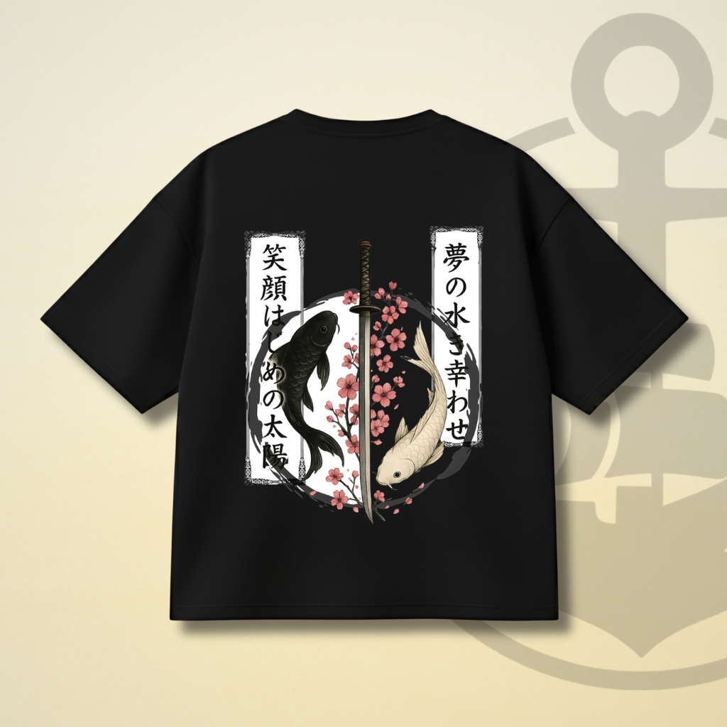 YIN YANG DROP SHOULDER TEE