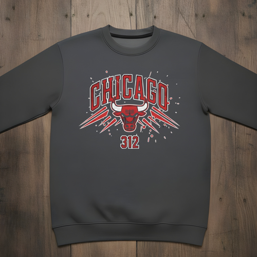 Chicago Sweatshirt Charcoal Gray