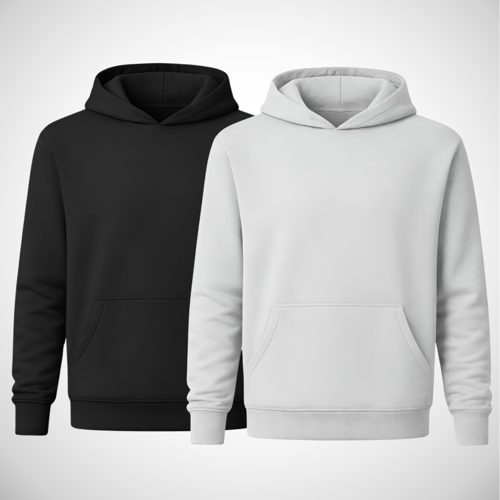 Pack of 2 Black and Gray Hoodies